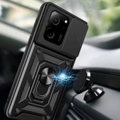 Xiaomi Mi 13T Tank Kılıf Magnetik Standlı Kamera Korumalı Sürgülü Vega Kapak thumbnail 3