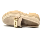 Feles Sarı Toka Detaylı Oxford Günlük Loafer Kadın Ayakkabı - 11