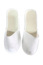 1000 Çift Çevresi Biyeli Beyaz Tela Otel Terliği Tek Kullanımlık Biyeli Tela Otel Terliği thumbnail 3