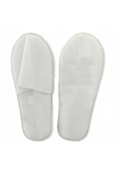 400 Çift Tela Astarlı Ultrasonik Dikişli Ekonomik Otel Terliği Tek Kullanımlık Kullan At thumbnail 1