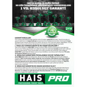Haispro RB-DB2109 Profesyonel Darbeli Vidalama Matkap 21 V 4.0 Ah Çift Akülü - 8