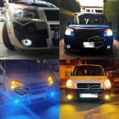 Fiat Doblo D2 2005-2010 Uyumlu Üniversal Mercekli Angel Sis Farı Metal Su Geçirmez 76 mm Turuncu Halkalı Gündüz Farı Angel Eyes 2 Adet - 3