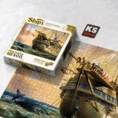 500 Parça HMS Agamemnon in Atlantic Ks Games Puzzle - 1
