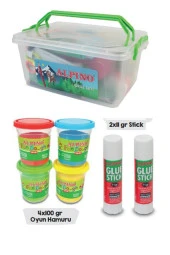 Okul Kırtasiye Seti 15 Parça 1 Paket Alpino Keçeli Kalem Kuruboya Pastel Boya Oyun Hamuru Makas Stick Yapıştırıcı - 2