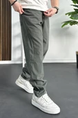 Erkek Baggy Kalıp Pantolon Yeşil Edw130 - 2