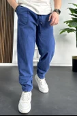Erkek Baggy Kalıp Pantolon Mavi Edw130 - 1