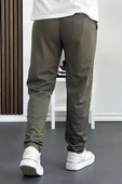 Erkek Beli Lastikli Double Paça Jogger Pantolon Yeşil Edw145 - 3