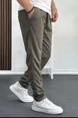 Erkek Beli Lastikli Double Paça Jogger Pantolon Yeşil Edw145 - 2