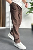 Erkek Baggy Kalıp Pantolon Kahverengi Edw130 thumbnail 2