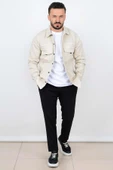 Erkek Slim Fit Sahte Cepli Kot Ceket CNS01 - 2