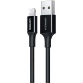 Ugreen iPhone Lightning 2.4A Data ve Şarj Kablosu Siyah 2 Metre - 1