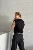 Erkek V Yaka Oversize Süveter - 9