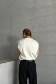 Erkek V Yaka Oversize Süveter - 4