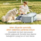 Huggy Calm All in One Çift Yönlü Bluetooth Müzikli Ana Kucağına Dönüşebilen Otomatik Sallanabilir Beşik - 4