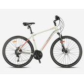 KRON TX 300 28 JANT 27 VİTES HİDROLİK DİSK FREN ŞEHİR BİSİKLETİ MAT BEJ-GRİ/KIRMIZI - 1