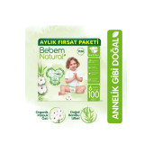 Bebem Natural Bebek Bezi 6 Beden Ekstra Large Aylık Fırsat Paketi 100 Adet - 1