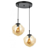 AVONNI AV-65191-2HT Siyah Boyalı Modern Avize E27 Metal Cam 50cm - 1