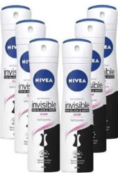 Invisible Black & White Clear 150 Ml 6 Adet - 1