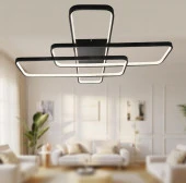 TT Aydınlatma TT040-SY  Mat Siyah Plofonyer Led Avize thumbnail 2