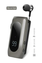 Powerway ProSet Mikrofonlu Yaka Askılı Şarj Göstergeli Makaralı Bluetooth Kulaklık - 2