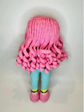 Unicorn Modeli Kız Bebek Amigurumi Organik Oyuncak thumbnail 2