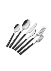 The Mia CKB0222 Shadow Çatal Kaşık Bıçak Seti 36 Parça Siyah Gümüş - 1