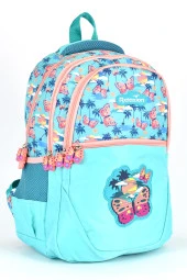 Elatae Ortopedik Çok Gözlü İlkokul Sırt Çantası ve Beslenme Çantası Seti Kelebek Desenli 1350 thumbnail 2