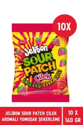 Jelibon Sour Patch Çilek Aromalı Yumuşak Şekerleme 160 gr - 10 Adet - 4