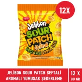 Jelibon Sour Patch Şeftali Aromalı Yumuşak Şekerleme 80 gr - 12 Adet - 1