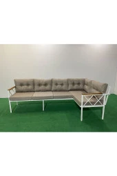 3+2 Köşe Koltuk Takımı , 3+2 Balkon-bahçe-kafe-çay Seti-koltuk Takımı-oturma Grubu beyaz profil - 1