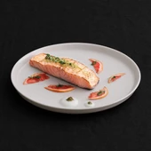 GÜRAL PORSELEN Bilbao 6 Parça 27 Cm Servis Tabağı -Krem - 1
