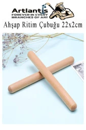 Ahşap Ritim Çubuğu 6 Adet 3 Çift Okul Öncesi Eğitici Anaokulu Ritim Tokmağı Çubukları Çocuk Etkinlik Perkusyon Müzik Aleti - 3