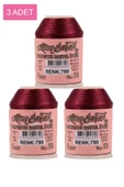 3 Adet Altınbaşak Oya ve Dantel İpi 20 gr - Royaleks - No: 790 - 1