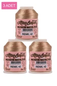 3 Adet Altınbaşak Oya ve Dantel İpi 20 gr - Royaleks - No: 042 - 1
