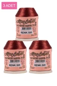 3 Adet Altınbaşak Oya ve Dantel İpi 20 gr - Royaleks - No: 500 - 1