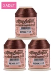 3 Adet Altınbaşak Oya ve Dantel İpi 20 gr - Royaleks - No: 117 - 1
