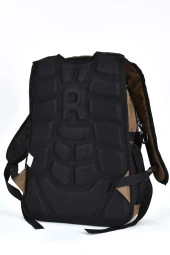 Elatae Unisex Ortopedik Çok Gözlü Günlük Seyahat Okul Sırt Çantası Kahve 2238 - 6