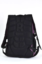 Elatae Unisex Ortopedik Çok Gözlü Günlük Seyahat Okul Sırt Çantası Mor 2238 thumbnail 6