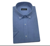 Atilla Özer Kısa Kol Klasik Erkek Gömlek-6786 thumbnail 2