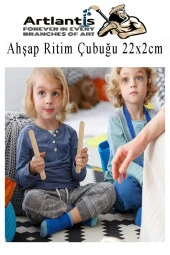 Ahşap Ritim Çubuğu 30 Adet 15 Çift Okul Öncesi Eğitici Anaokulu Ritim Tokmağı Çubukları Çocuk Etkinlik Perkusyon Müzik Aleti - 5