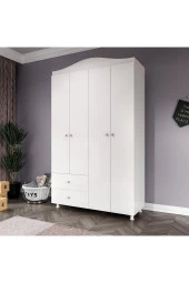 MERLİN MOBİLYA Merlin Mobilya Angel Büyüyebilen Pembe Kulplu Bebek Odası Takımı - 3