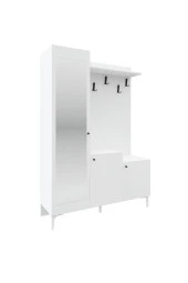 MERLİN MOBİLYA Kardelen 9 Bölmeli Aynalı Portmanto - 5