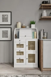 MERLİN MOBİLYA Astana 9 Bölmeli Kuru Bakliyat Saklama Kileri+ekmeklik - 3