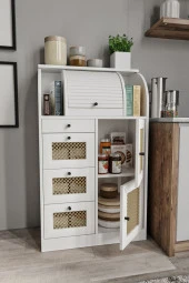 MERLİN MOBİLYA Astana 9 Bölmeli Kuru Bakliyat Saklama Kileri+ekmeklik - 6