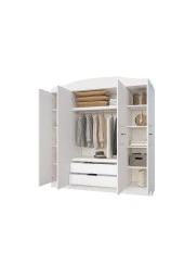 MERLİN MOBİLYA Line 4 Kapaklı 2 Çekmeceli 12 Bölmeli Dolap - 6