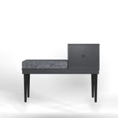 MERLİN MOBİLYA Paris Grinin Esintisi Modern Puf Çok Amaçlı - 5