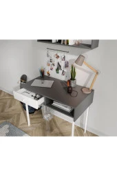 MERLİN MOBİLYA Major Antrasit Duvara Monte Çalışma Masası Ve Üst Modül - 3