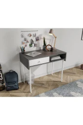 MERLİN MOBİLYA Major Antrasit Duvara Monte Çalışma Masası Ve Üst Modül - 4