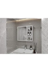 MERLİN MOBİLYA Merlin Mobilya Yare Beyaz Banyo Dolabı 65' - 1