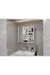 MERLİN MOBİLYA Merlin Mobilya Yare Beyaz Banyo Dolabı 65' - 2